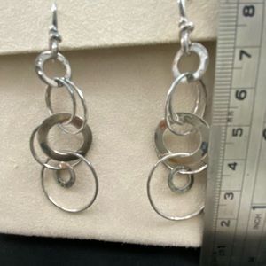 IPPOLITA JET SET MEDIUM INTERLOCKING CIRCLE EARRINGS Sterling Silver